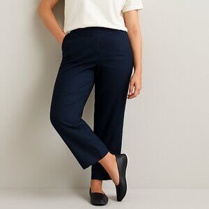 Avenue Dress Pants Ankle Straight Leg Black Plus Size 24 Average